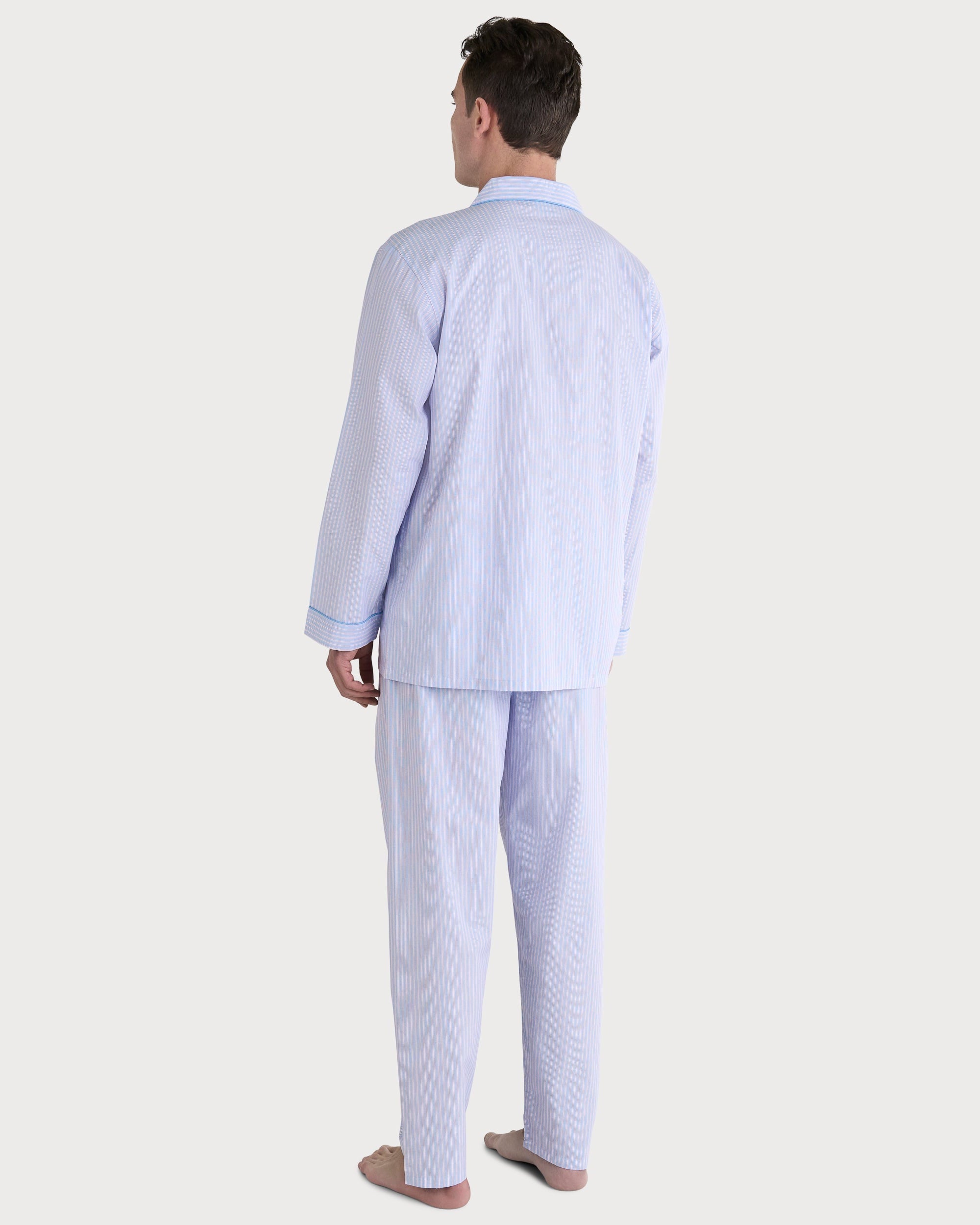 Pijama largo hombre con botones personalizados