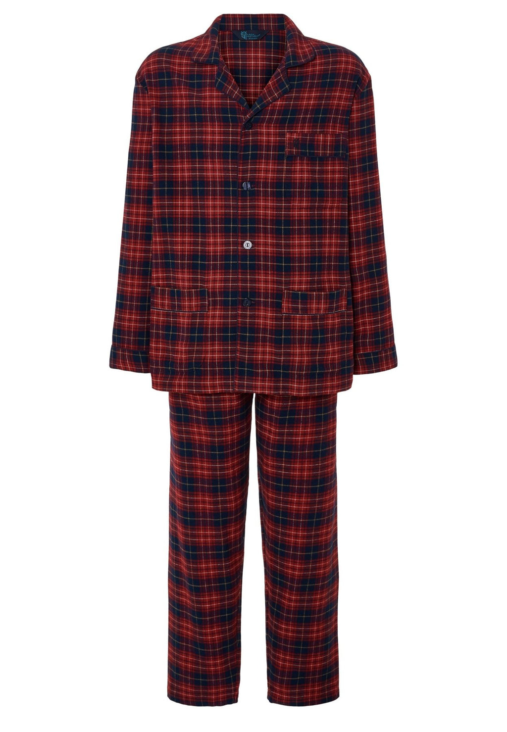 Pijama para hombre rojo de algodon