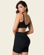 SHORT DE COMPRESION VIENTRE PLANO EFECTO INVISIBLE NEGRO - LEONISA-LEONISA-CULO
