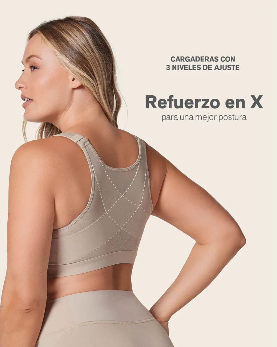 SUJETADOR CORRECTOR DE POSTURA con refuerzo en X