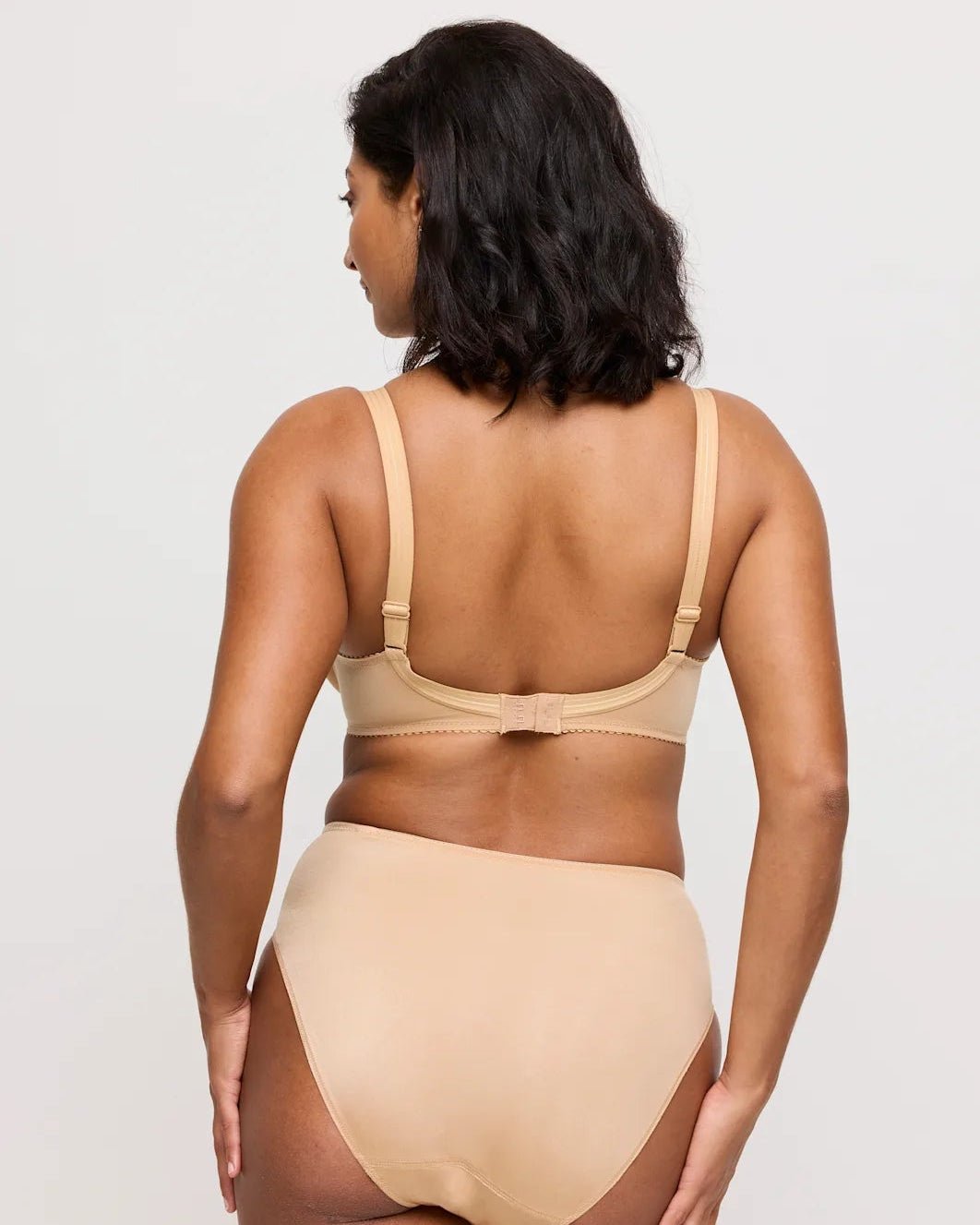 SUJETADOR SIN COSTURAS CON ARO "SATIN" - PRIMA DONNA-COGNAC-ESPALDA