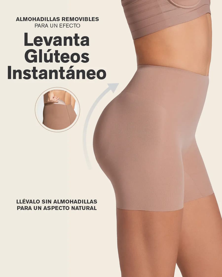 Short levanta glúteos Leonisa con refuerzo interior de algodón