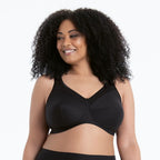 Sujetador comfort mujer con tirantes anchos acolchados negro