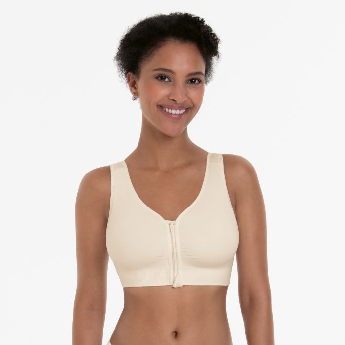 Sujetador para protesis con cremallera delantera LYNN de Anita cristal blanco