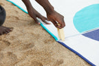 Toalla playa con pinzas anti-viento Mayeri