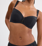 Top bikini elegante Triumph negro