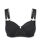 Top bikini negro con gran sujeción