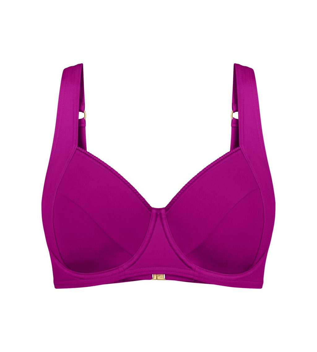 Top de baño reductor color fucsia