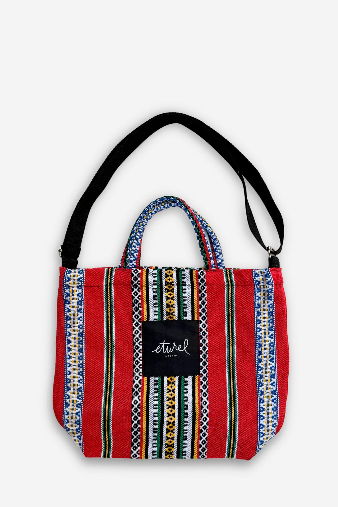 TOTE BAG CRUZADA GRANADA ROJO CON ASA AJUSTABLE