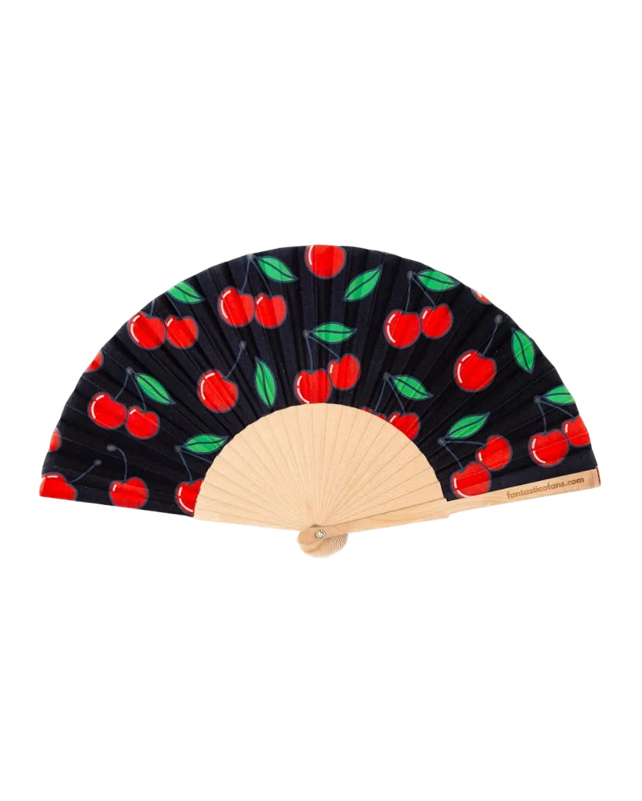 abanico Cherries Black