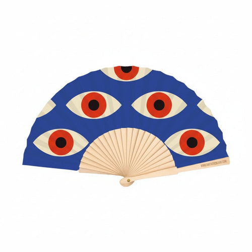 abanico de verano diseño ojo original compacto