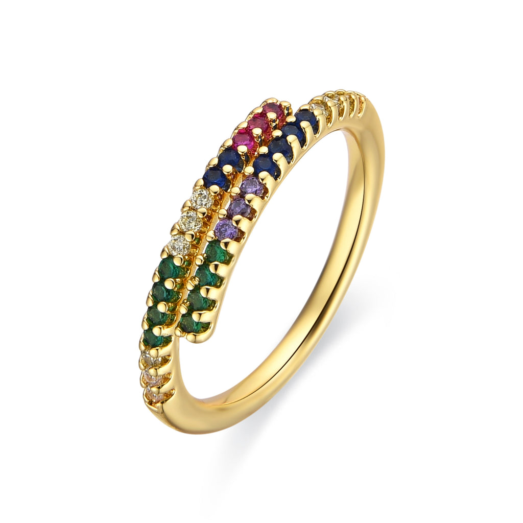 anillo dorado mujer