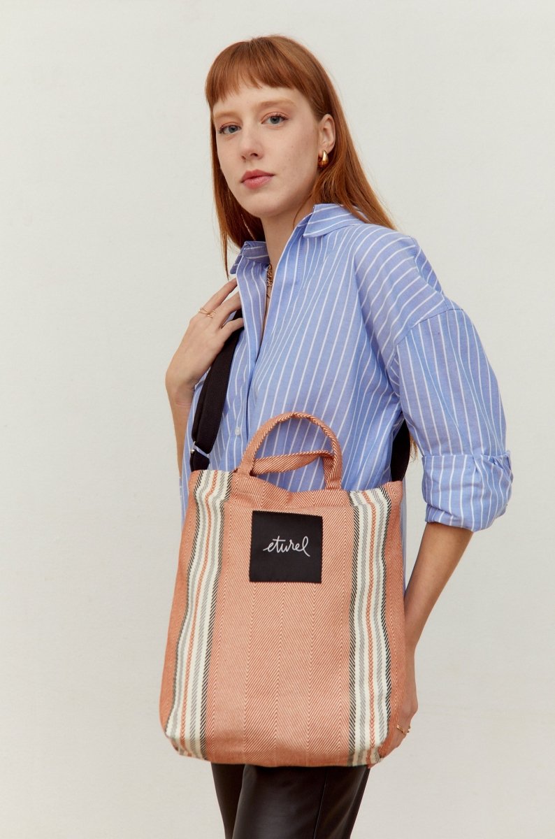 bolso mujer algodón color arcilla

