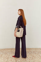 bolso mujer algodon color crudo