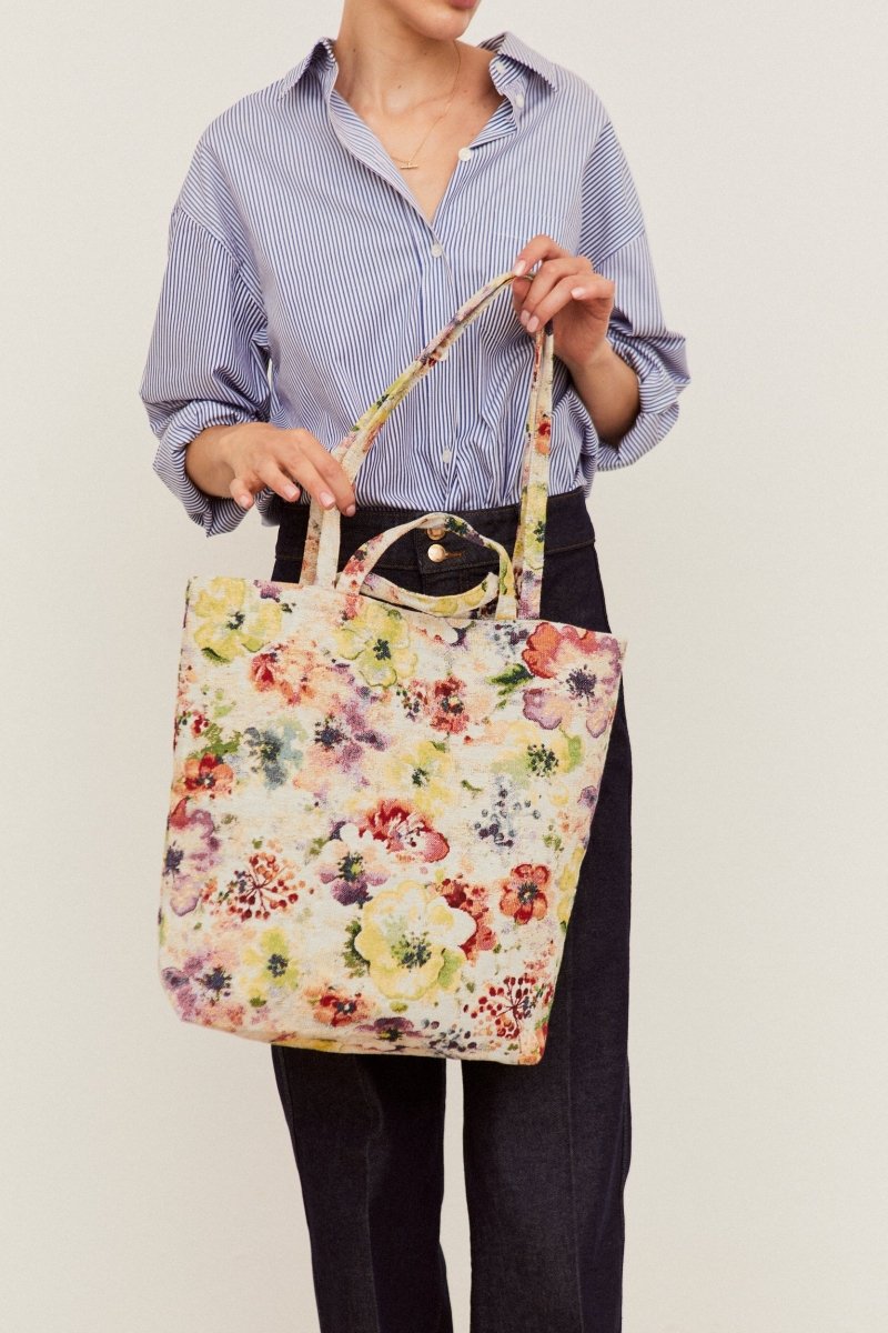 bolso mujer grande estampado floral
