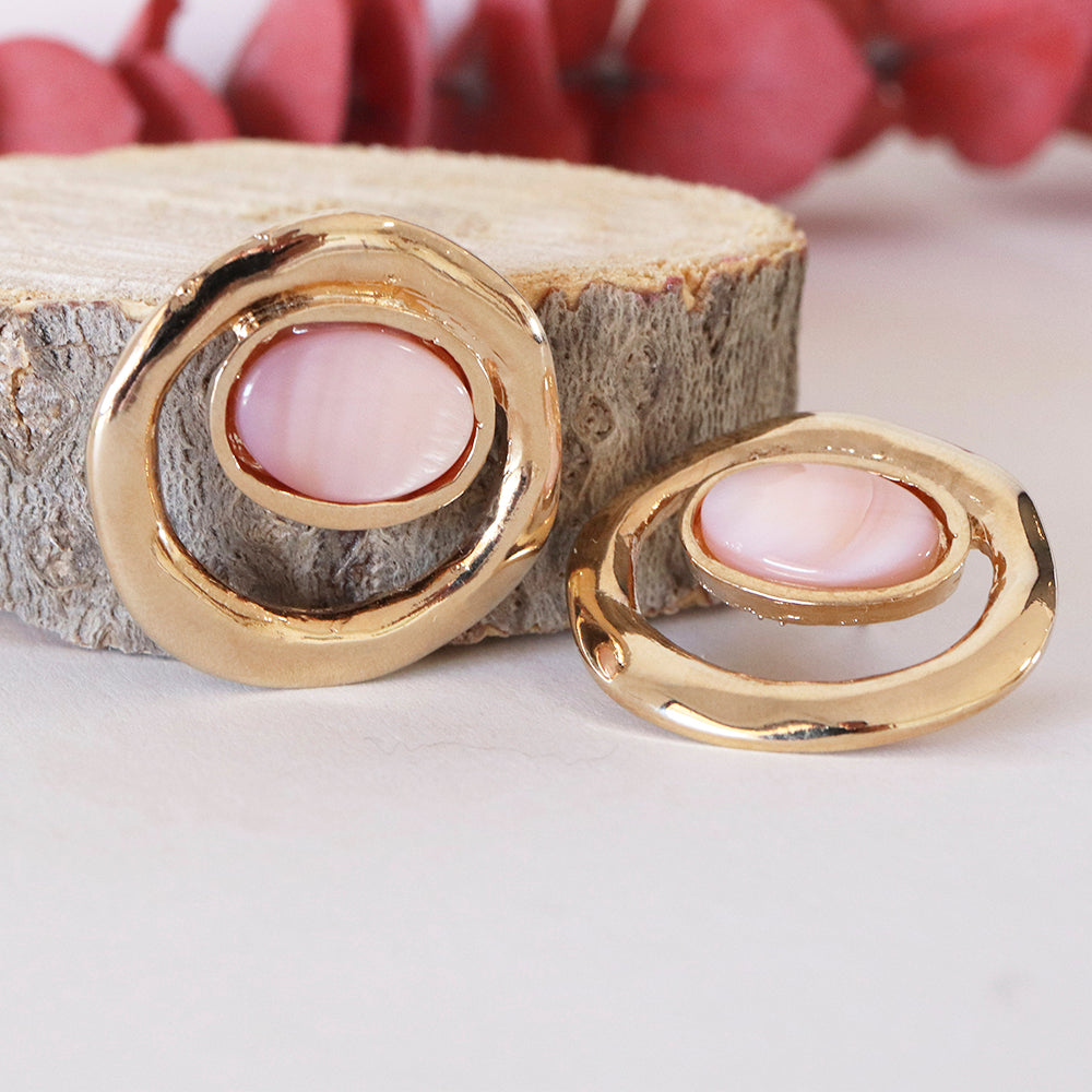 pendientes Siabann detalle piedra natural