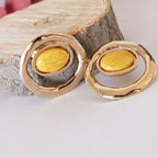 pendientes dorados Siabann diseño elegante Emolo