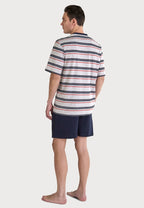 pijama hombre verano algodón gris