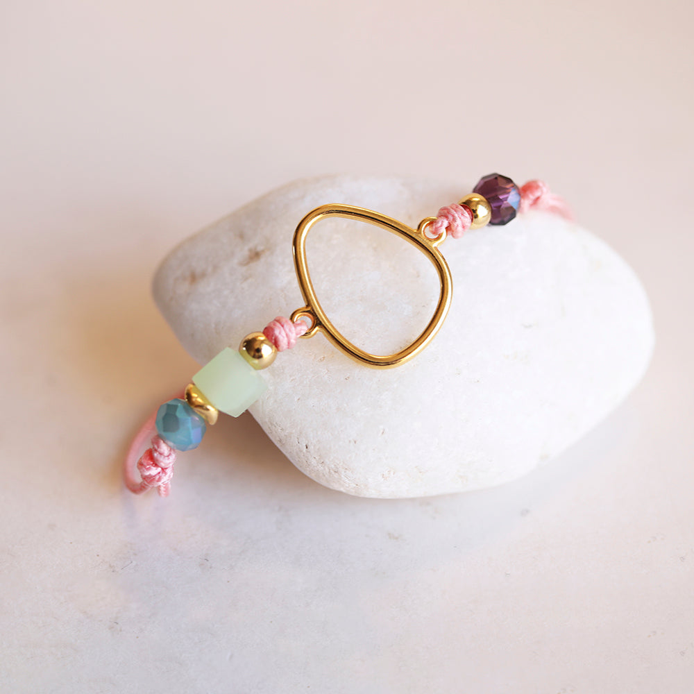 pulsera Emolo Fainne detalle pieza dorada