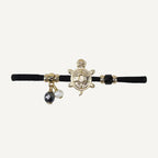 pulsera Nisa baño oro 18kt tortuga de la suerte