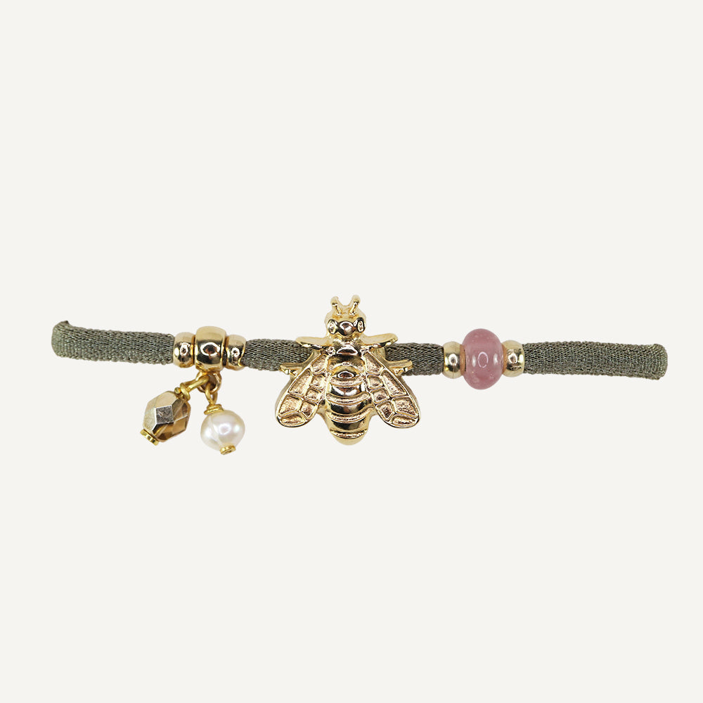 pulsera Nisa con perla diseño artesanal