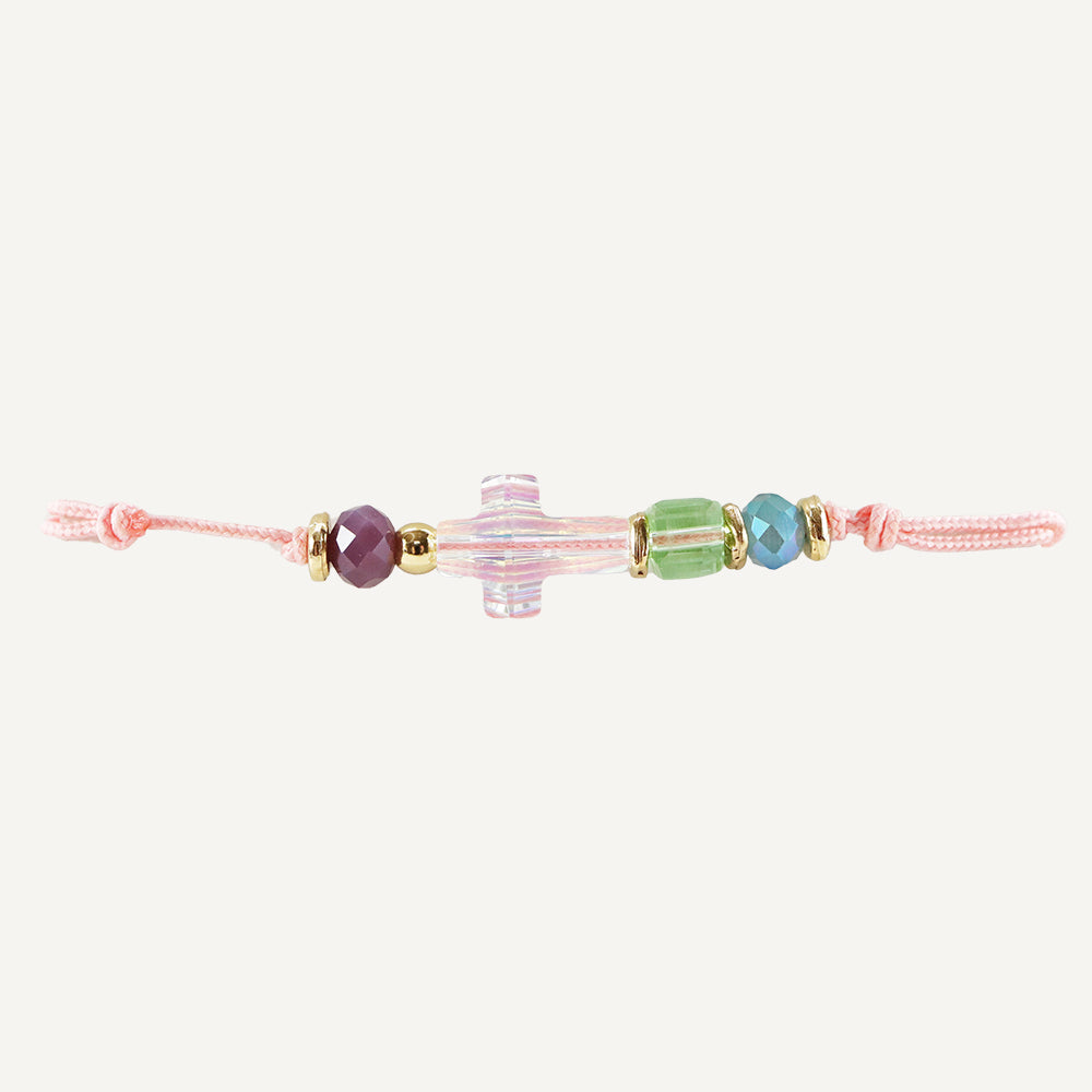 pulsera Swarovski detalle cruz y cristales