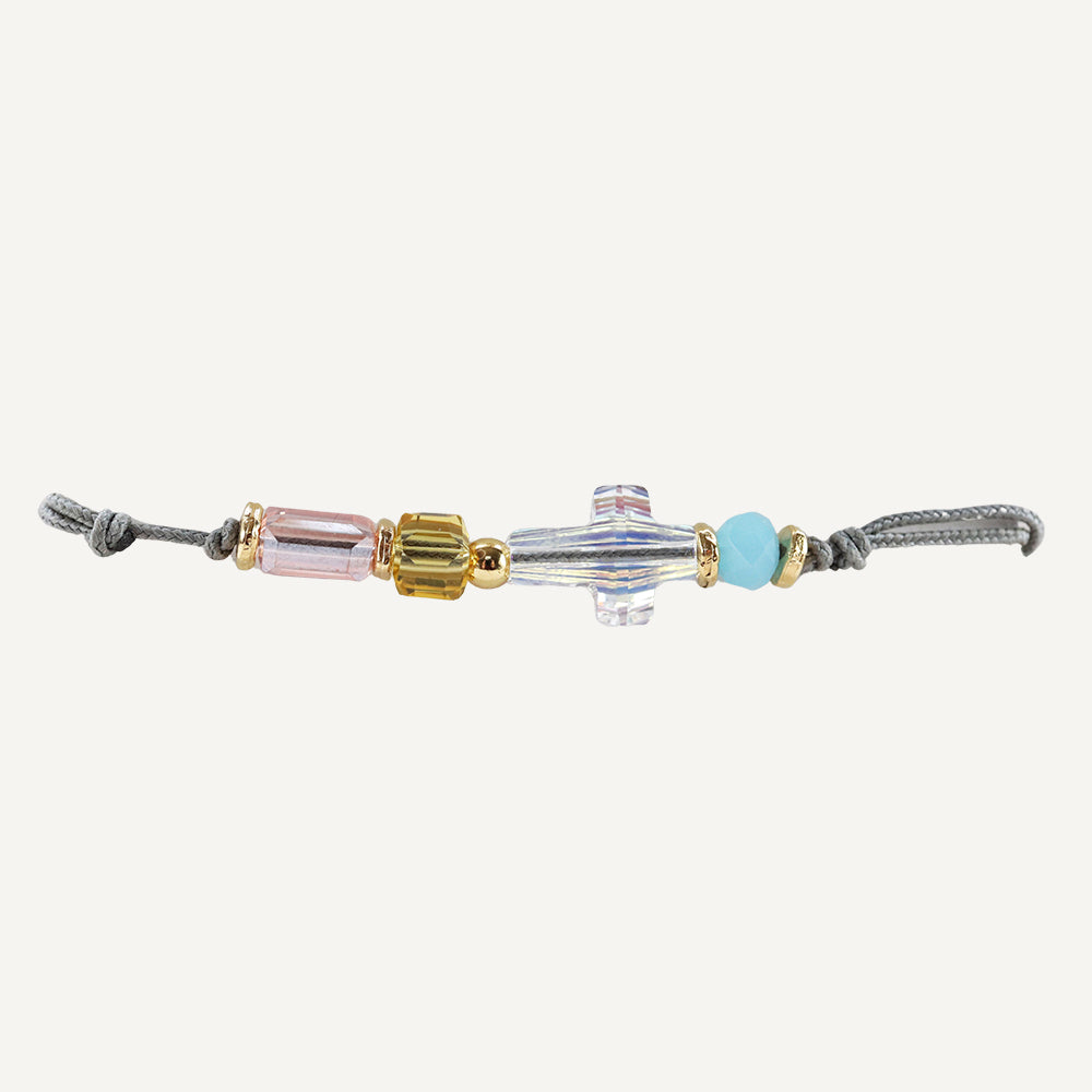 pulsera cruz elegante Swarovski mujer