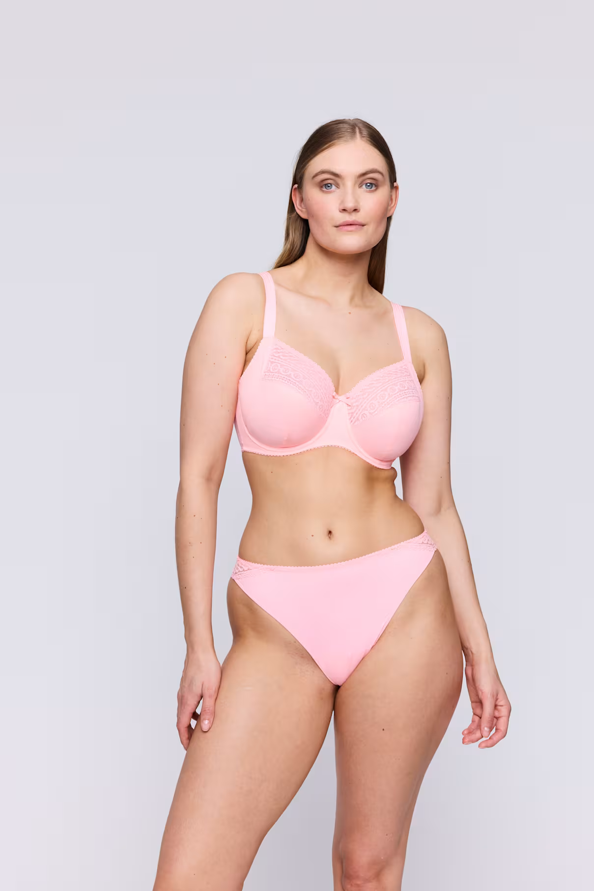 sujetador reductor escotado rosa