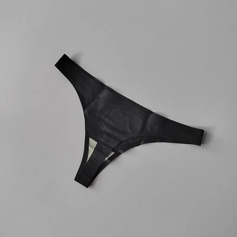 tanga mujer sin costuras negro invisible