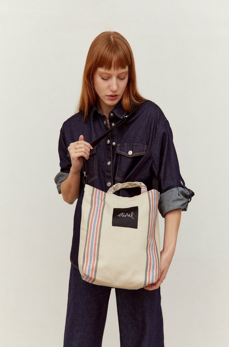 tote bag cruzada sarga burgos crudo
